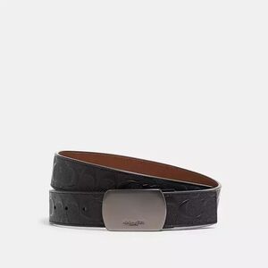 Plaque Buckle Cut-To-Size Reversible Belt, 38 Mm